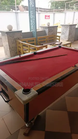 A Neatly Used Snooker Board
