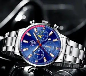 Deyros 1001 Silver Blue Watch