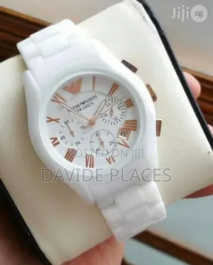 Emporio Armani Couples Stainless Ceramic Watch, With Active Chronogra