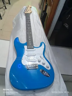 Fender Stratocaster Blue Colour Electric Lead Guitar 6 Strings