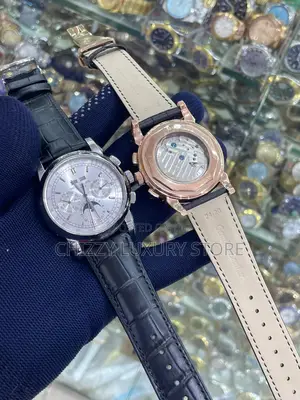 Patek Philippe Quality Luxury Genuine Leather Automatic Wristwatch