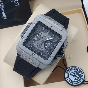 Hublot Quality Luxury Automatic Engine Rubber Strap Wristwatch
