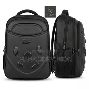 Hard Shell Football Backpack – All Black