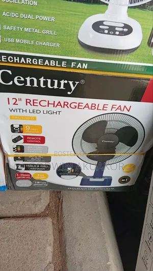 Century Table Top Rechargeable Fan