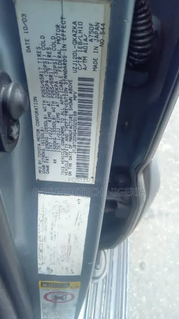 Lexus GX 470 2004 Gray