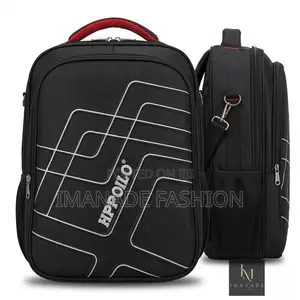 Hppoilo Grid Backpack – Black Red
