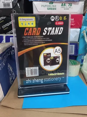 Office Desk Display Board and Card Stand