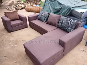 A Standard 6 Seater Leather Sofa