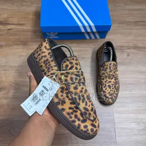 New in Adidas Handball Spezial Loafers Leopard Print Dark Brown