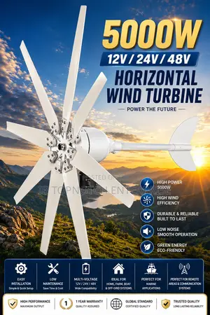 Powerful, Efficient, Eco-Friendly: Ultimate 5000w 48v Wind Turbine