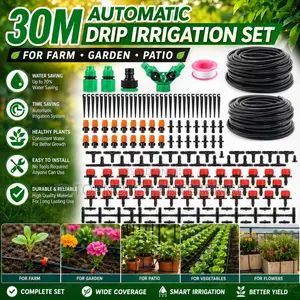 Grow Stronger Healthier Plants With Consistent 30m Drip Irrigation Set