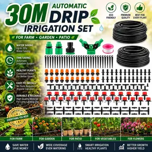 Water More Plants With Less Effort Using 30m Irrigation Coverage Set