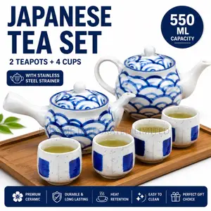 Japanese Tea Set – 2 Teapots 4 Cups