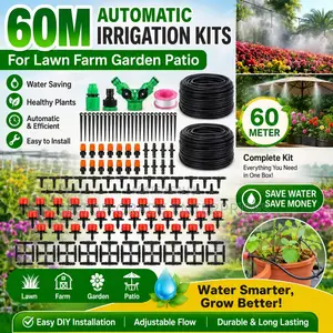 Enjoy Healthier Crops Greener Lawns With 60m Automatic Watering Kits