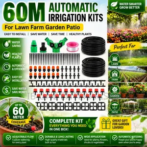 The Ultimate 60meters Automatic Irrigation Solution for Busy Gardeners