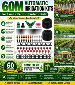 Keep Every Plant Flourishing With 60m Automatic Irrigation Set