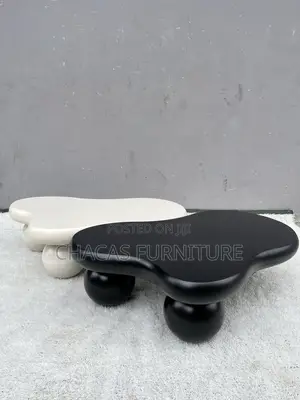 Luxury Modern Cloud Coffee Table - Nordic Wavy Center Accent Table