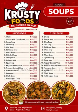 Soups in Litres