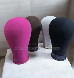 Brand New Canvas Block Head Mannequin for Wig Wigging Clamping