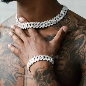 New Iced Out Bling Cuban Cubic Zirconia Miami Necklaces Men Hip