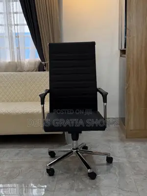 High Back Office Chair With Rolling Legs