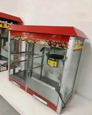 Commercial Popcorn Machine With Snacks Display