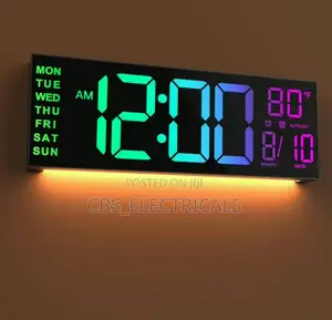 Led Digital Wall Clock With Remote