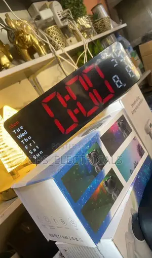 Led Digital Wall Clock With Remote