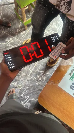 Led Digital Wall Clock With Remote