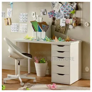 5-Layer White Modern Storage Cabinet