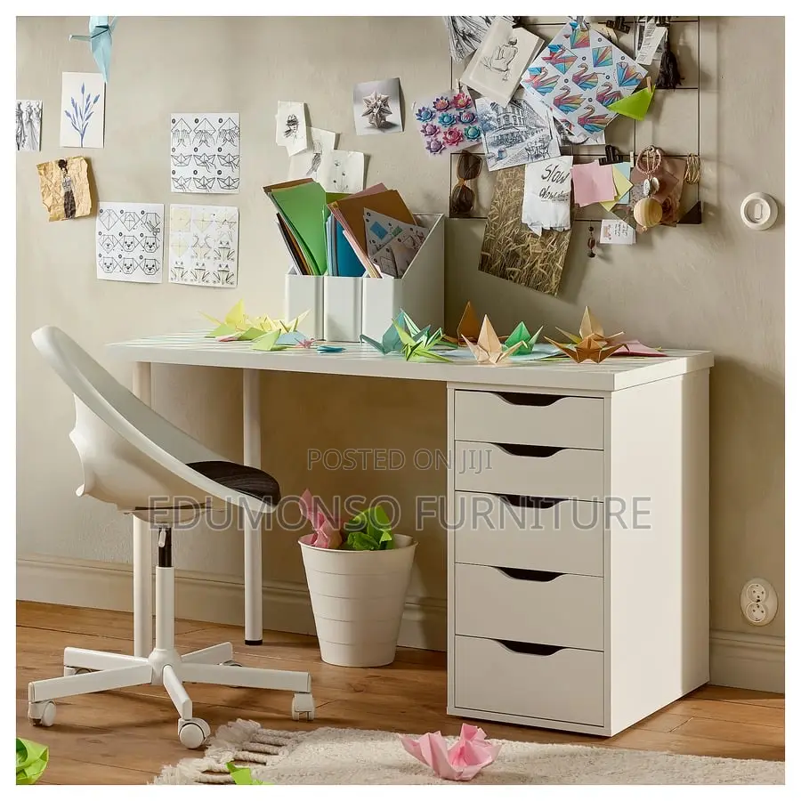 5-Layer White Modern Storage Cabinet