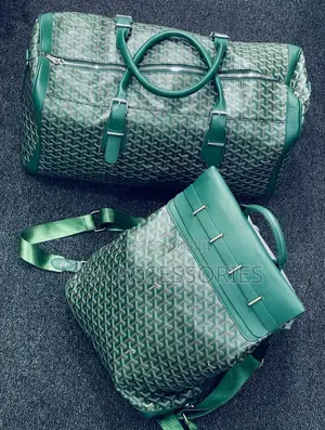 Green High Quality Goyard Duffle Bag/ Backpack
