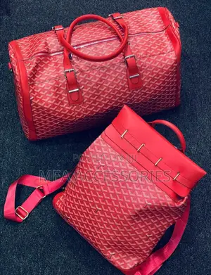 Very High Quality Goyard Dufflebag With Backpack in Red Color