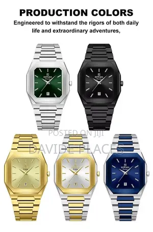 Reward Ultra-Slim, Stainless Steel, Unisex Chain Watch, With Date, STR