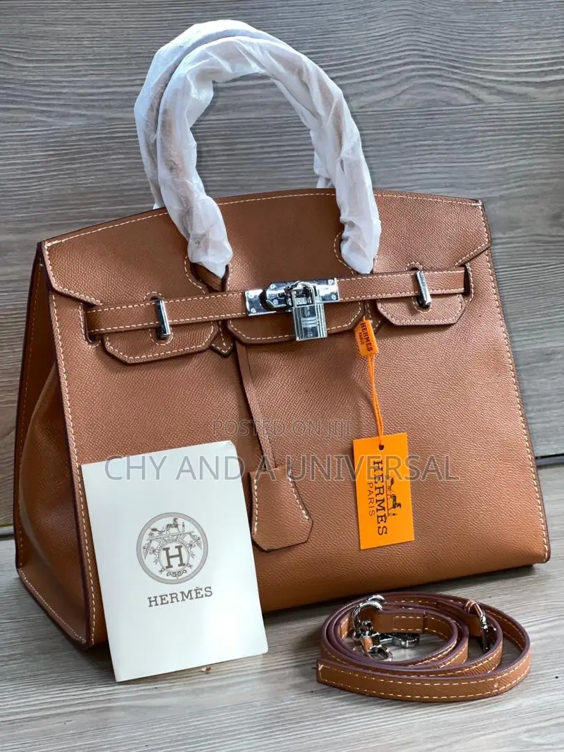 Designer Hermes Handbag With Adjustable Strap