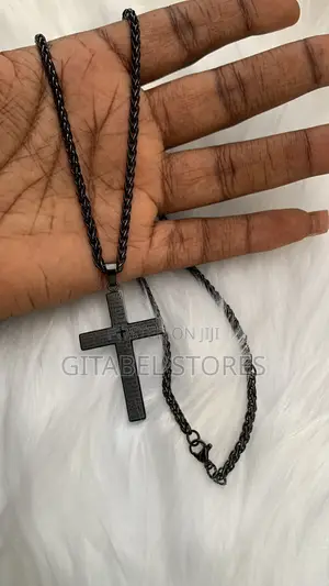Black Non-Tarnish Unisex Titanium Steel Necklace