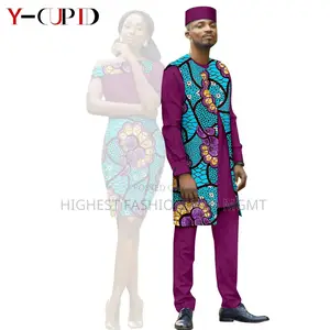 Print and Dashiki Outfit for Couples
