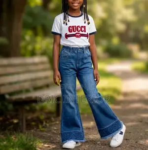 Girl's Jeans Top Set