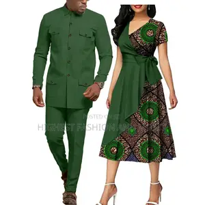Ankara and Material Matching Outfit for Couples