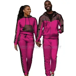 2pcs African Couple Cardigan and Trouser