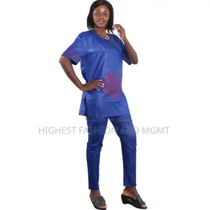 2 PCS Set African Clothing Suit Tops + Pants