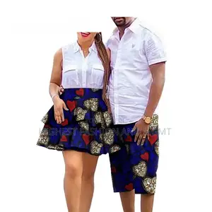 Ruffles Matching Dashiki Wear for Couples