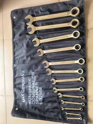 Brass/Non Spark Combination Spanner Set (8mm to 32mm)