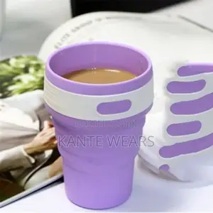 Collapsible Silicon Cup - 350ml - Purple