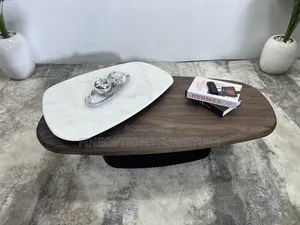 Marble Pivot Nesting Coffee Table