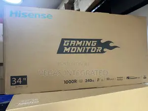 Hisense 34 Inch Curved Gaming Monitor, 240hz, WQHD Built-in Speaker,