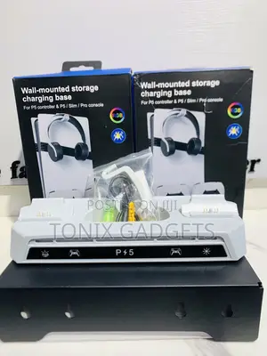 Ps5 Slim/Fat/Pro Wall Mounted Storage Charging Base