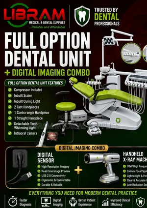 Full Options Dental Unit With Teeth Whitening Light