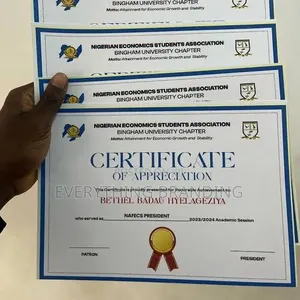 Certificate Printing for Awards, Schools, Training Events