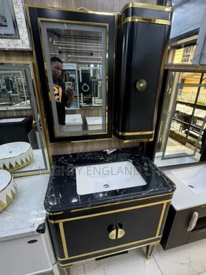 Wall-Mounted Bathroom Vanity Marble Countertop Integrated Led Mirror